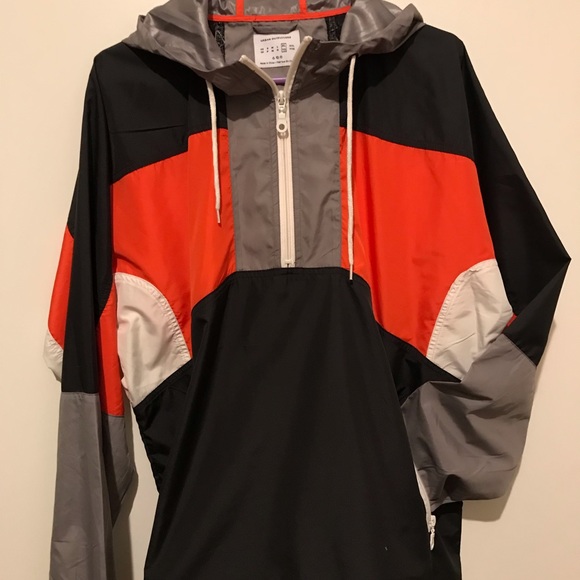 Urban Outfitters Jackets \u0026 Coats | Urban Outfitters 14 Zip Windbreaker | Color: Blue/Orange | Size: XL | 1kittendeville's Closet